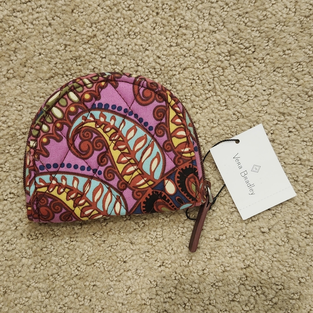 Vera Bradley NWT Resort Medallion Zip Coin Purse